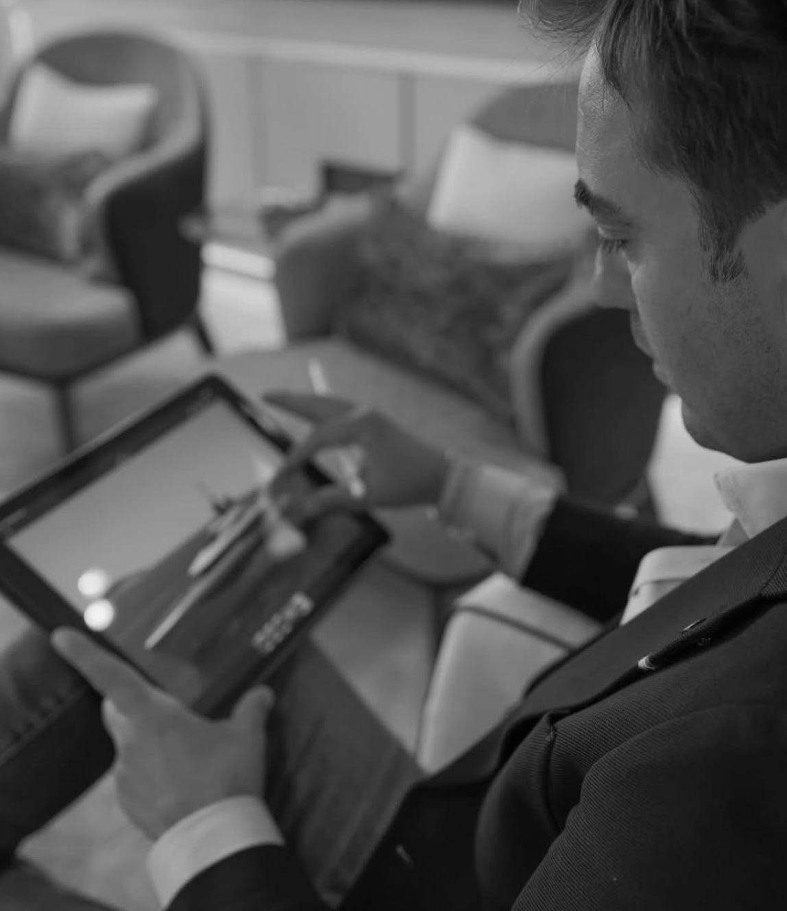 Emrecan Özgün working on yacht design concepts