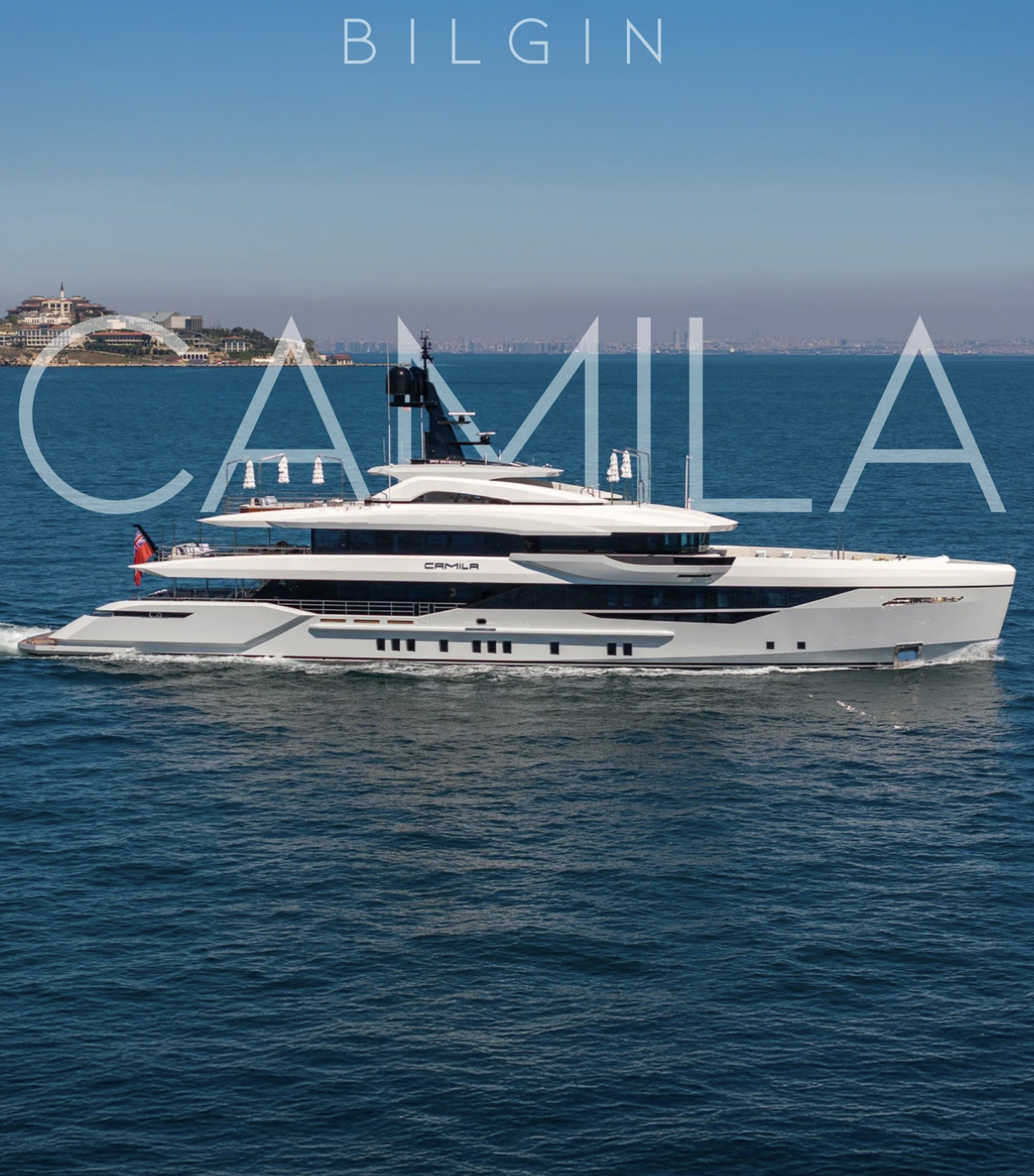 Bilgin Camila superyacht at sea